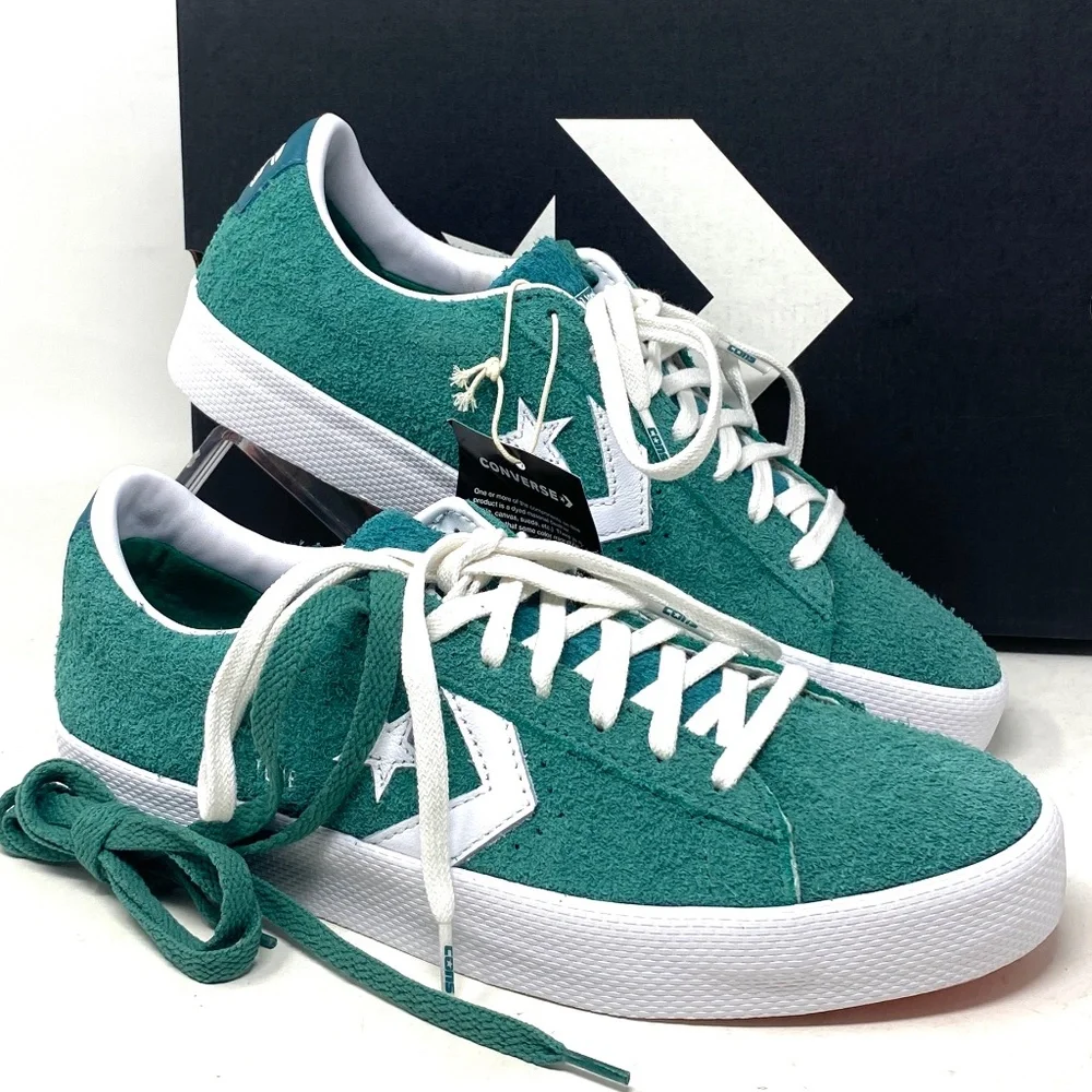 Converse Cons PL Vulc Pro Low Top Shoes Suede Women Green Suede Sneakers A02134C - Picture 1 of 12